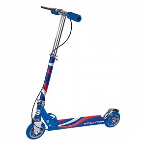 Двухколесный самокат, с ручным тормозом, нагрузка до 25 кг, синий (Next, KS2829 BLUEsim)